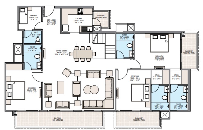 Adani Tatva Estates — Plot floor plan